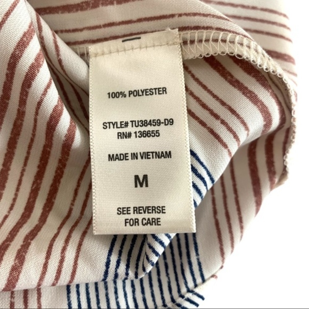 West Kei Tie Knot Pinstripe Blouse Top - Picture 7 of 7